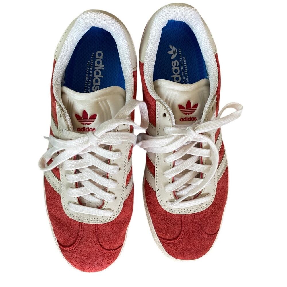 Adidas Gazelle ADV Red Better Scarlet Skate Sneaker Shoes W 8 / M 7 - Picture 3 of 7